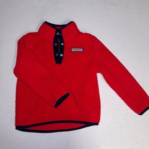 Vineyard Vines 3T Red Quarter-Snap Jacket